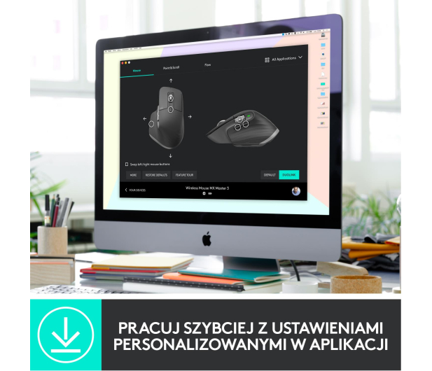 Logitech MX Master 3 Grafit - 514938 - zdjęcie 13